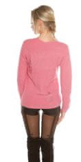 Amiatex Ženska bluza 72171, roza, UNIVERZáLNí