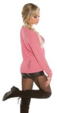 Amiatex Ženska bluza 72171, roza, UNIVERZáLNí