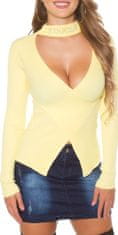 Amiatex Ženska bluza 72157, rumena, UNIVERZáLNí