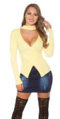 Amiatex Ženska bluza 72157, rumena, UNIVERZáLNí