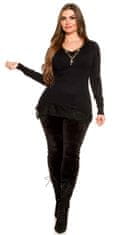 Amiatex Ženska bluza 72233, črna, UNIVERZáLNí