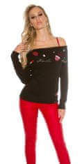 Amiatex Ženski pulover 72398, črna, UNIVERZáLNí