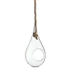 Ideas4Seasons Kapljica - steklena z vrvjo