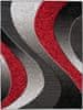 Večbarvna Preproga S Kratkimi Lasmi K857B Rdeča 250x350 cm