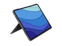 Logitech Combo Touch ovitek s tipkovnico za iPad Pro 12.9", grafitno siv