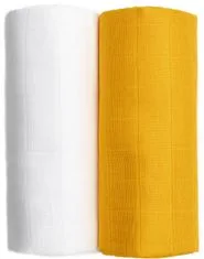 T-tomi Tetra brisača iz tkanine, bela/rumena