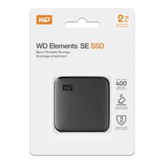 WD Elements SE SSD disk, 2 TB, USB 3.0