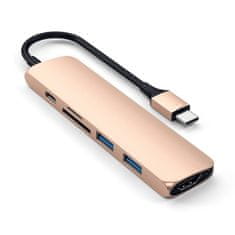 Satechi USB-C Multi-port adapter V2, zlat