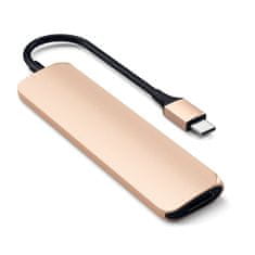 Satechi USB-C Multi-port adapter V2, zlat