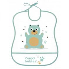 Canpol babies Plastični slinček mehak Cute Animals medvedek