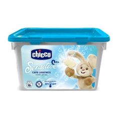 Chicco Kapsule za pralni gel Sensitive, 16 kosov + AQUAINT 500 ml