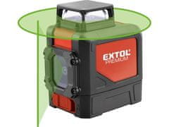 Extol Premium Lasersko merilno orodje Extol Premium (8823307) zeleno linearno, križno samonivelirno