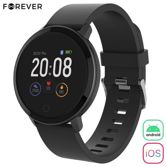 Forever ForeVive Lite SB-315 pametna ura, Bluetooth 5.0, Android + iOS aplikacija, IP67, črna - kot nov