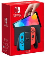 Nintendo Igralna konzola Switch OLED, rdeča / modra (NSH007)