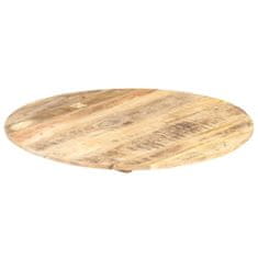 Greatstore Mizna plošča iz trdnega mangovega lesa okrogla 15-16 mm 40 cm