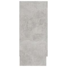 Greatstore Vitrina betonsko siva 120x30,5x70 cm iverna plošča
