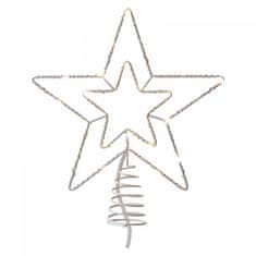 Emos LED povezovalna božična zvezda, 28,5 cm, zunanja/notranja, topla bela