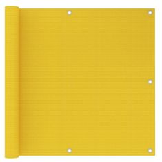Greatstore Balkonsko platno rumeno 90x300 cm HDPE