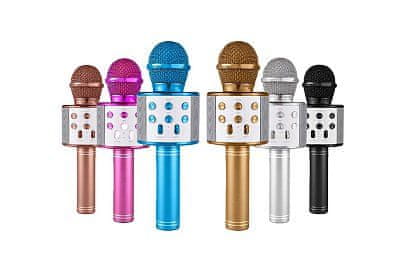 Zaparevrov Mikrofon za karaoke za otroke modre barve