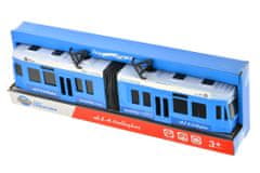 Zaparevrov Plastični tramvaj, 31 cm, modra barva, Wiky