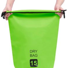shumee Torba Dry Bag zelena 15 L PVC