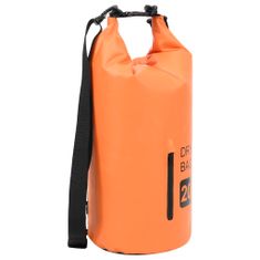shumee Torba Dry Bag z zadrgo oranžna 20 L PVC