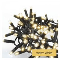 Emos LED povezovalna veriga, črna, 3 m, zunanja in notranja, topla bela