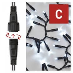 Emos LED povezovalna veriga, črna, 3 m, zunanja in notranja, hladna bela