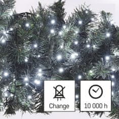 Emos LED božična veriga - jež, zunanja, 12 m, hladna bela, časovnik