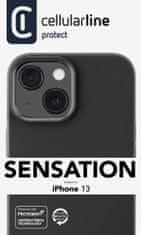 CellularLine Sensation ovitek za Apple iPhone 13, silikonski, črn (SENSATIONIPH13G)