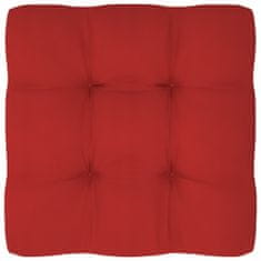 Greatstore Blazine za kavč iz palet 2 kosa rdeče