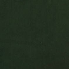 Greatstore Gugalni stol temno zelen žamet