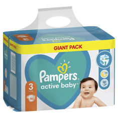 Pampers plenice Active Baby 3 Midi (6-10 kg) 90 kosov