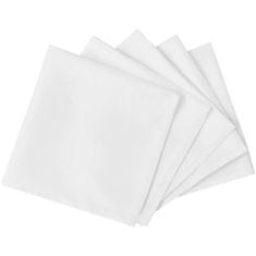 Greatstore 10 belih prtičkov iz blaga 50 x 50 cm