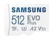 Samsung Micro SDXC spominska kartica, 512 GB EVO Plus, U3, V30, A2, UHS-I + SD adapter