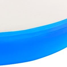 Vidaxl Napihljiva gimnastična podloga s tlačilko 100x100x10 cm modra