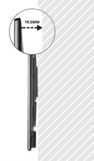 fiksen stenski nosilec za TV, 94 cm (37) - 177,8 cm (70), do 35 kg (VONTV-05/091)