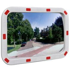 shumee Konveksno prometno ogledalo pravokotno 40x60 cm z odsevniki