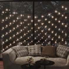 Greatstore Novoletna svetlobna mreža toplo bela 3x3 m 306 LED lučk