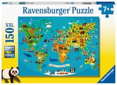 Ravensburger Ravensburger Sestavljanka Zemljevid živalskega sveta (150-delna)