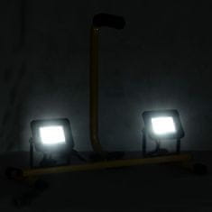 shumee LED reflektor z ročajem 2x10 W hladno bel