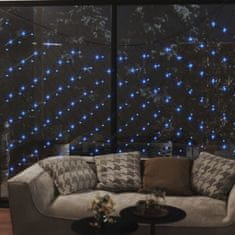 Greatstore Novoletna svetlobna mreža modra 4x4 m 544 LED lučk