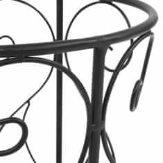 shumee Stojalo za dežnike starinski stil kovinsko 26x46 cm črne barve
