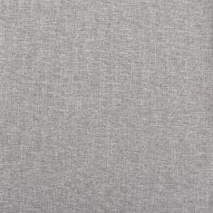 shumee Zatemnitvena zavesa z obročki videz platna siva 290x245 cm
