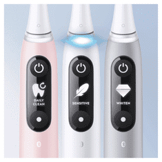 Oral-B iO Series 6 komplet magnetnih zobnih ščetk, bela in roza