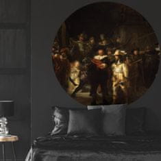 shumee WallArt Okrogla stenska poslikava Nočna straža, 142,5 cm