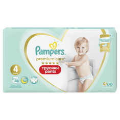 Pampers Premium Care Pants hlačne plenice, vel. 4, 58 plenic