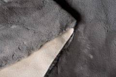 Chemex Mehka Zajčja Plišena Preproga Fur Siva 80x150 cm
