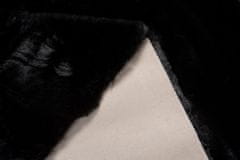 Chemex Mehka Zajčja Plišena Preproga Fur Črna 120x170 cm