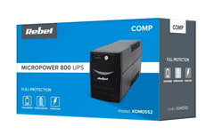 Rebel UPS Micropower 800 (offline, 800VA / 480W, 230V, 50Hz)
